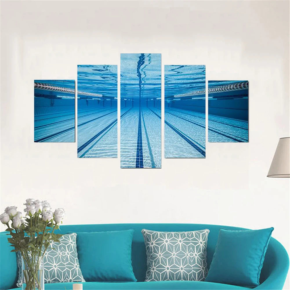 5 Piece Wall Art Canvas Swimming Pool Underwater View Poster Modern Wall Decoration Canvas Pictures for Living Room Home Decor
5 Piece Wall Art Canvas Swimming Pool Underwater View Poster Modern Wall Decoration Canvas Pictures for Living Room Home Decor
