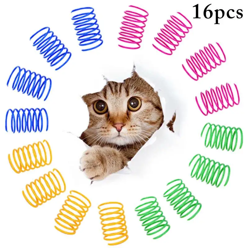 Kapmore 16Pcs Cat Spring Toys Interactive Plastic Spiral Spring Cat Toy Cat Coil Toys Pet Accessories Set Cat Favors
Kapmore 16Pcs Cat Spring Toys Interactive Plastic Spiral Spring Cat Toy Cat Coil Toys Pet Accessories Set Cat Favors