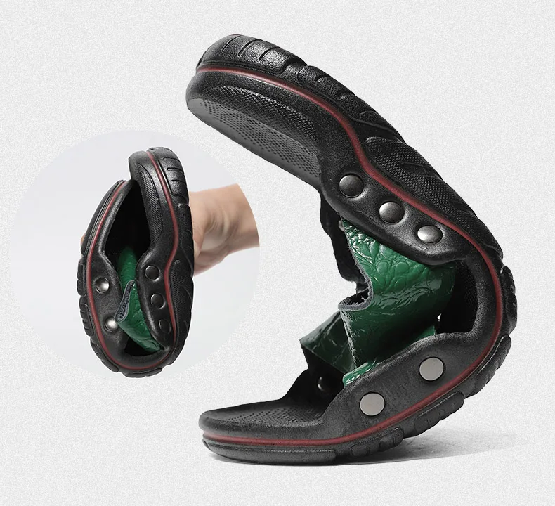 Summer Men's Slippers Genuine Leather Breathable Slippers Sandals Luxury Classics Men Flip Flops Outdoor Moccasins Soft Shoes
Summer Men's Slippers Genuine Leather Breathable Slippers Sandals Luxury Classics Men Flip Flops Outdoor Moccasins Soft Shoes