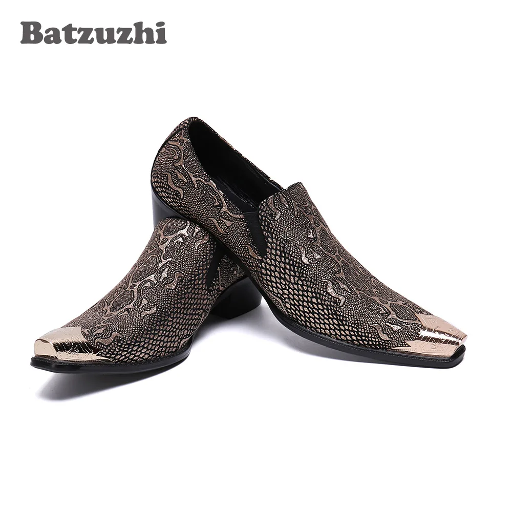Batzuzhi Luxury Designer's Men Shoes Fashion Leather Shoes Men Slip-on Gold Bling Wedding and Party Shoes Men, Big Size US 6-12
Batzuzhi Luxury Designer's Men Shoes Fashion Leather Shoes Men Slip-on Gold Bling Wedding and Party Shoes Men, Big Size US 6-12