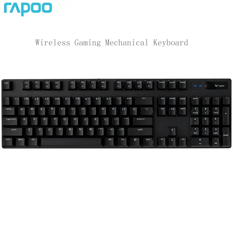 

Беспроводная механическая клавиатура Rapoo V500PRO, домашняя Офисная Клавиатура, 104 клавиши, 2,4 ГГц, клавиатура для ноутбука, компьютерная клавиат...