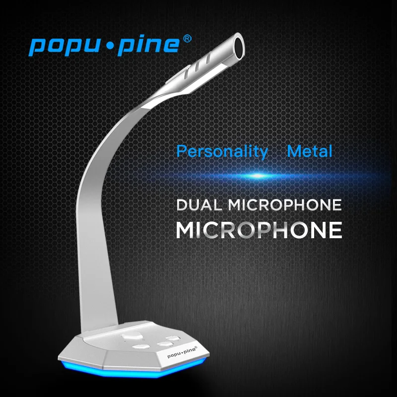 Popupine Capacitor Wired Microphone Karaoke Recording 3.5mm USB Metal Conference Professional Private PC Game Microphone
Popupine Capacitor Wired Microphone Karaoke Recording 3.5mm USB Metal Conference Professional Private PC Game Microphone