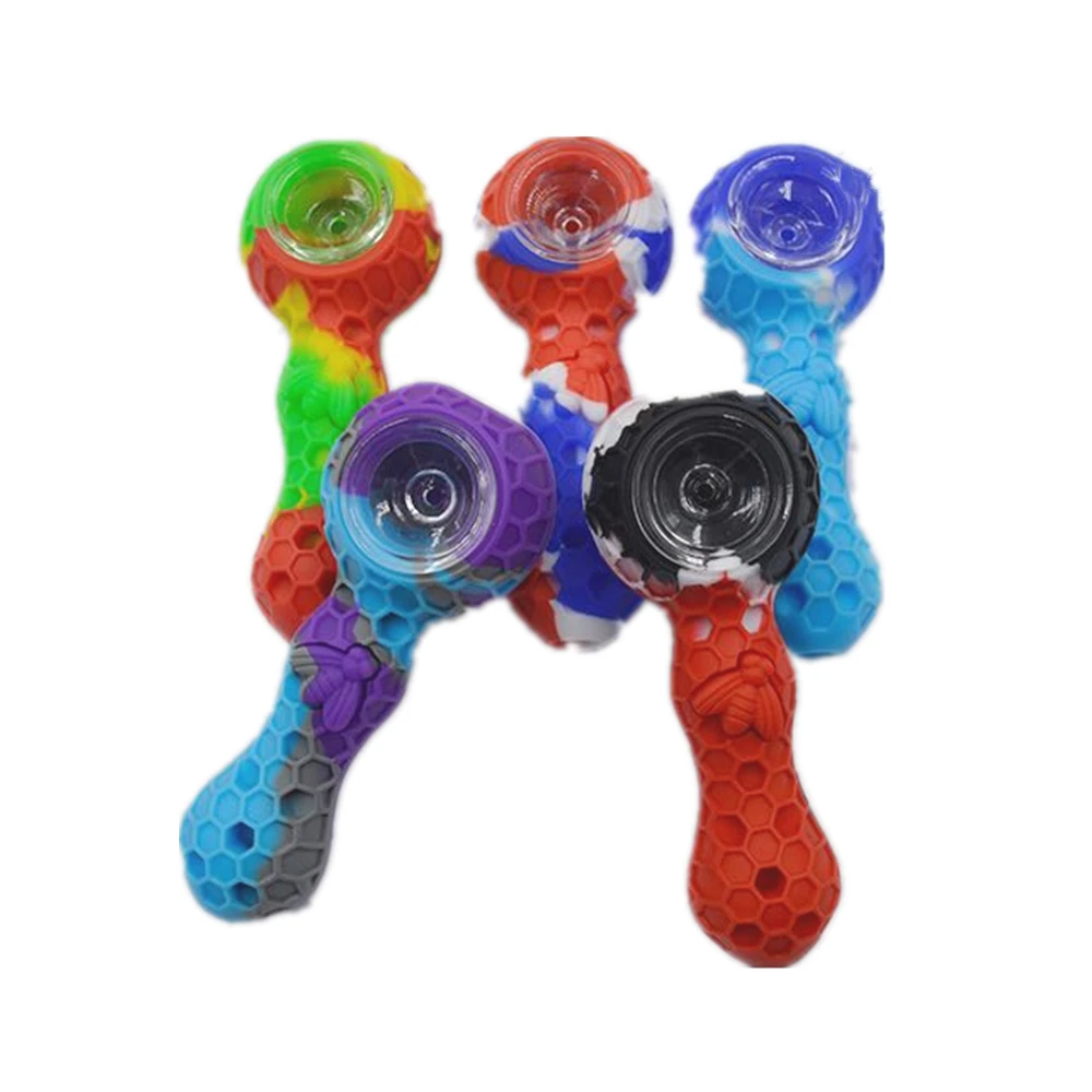 Silicone Honeycomb Pipe with Bowl Heat Resistant Portable Unbreakable Hand Tobacco Tube Cigarette Smoking Accessories
Silicone Honeycomb Pipe with Bowl Heat Resistant Portable Unbreakable Hand Tobacco Tube Cigarette Smoking Accessories