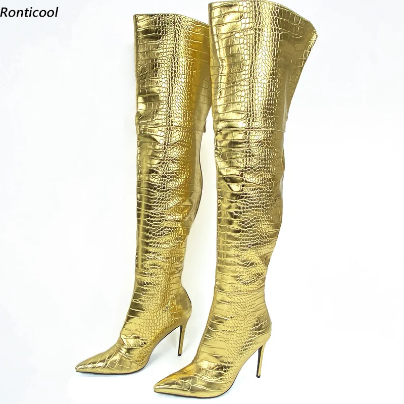 Женские зимние туфли Ronticool с ремешком на пятке-шпильке и острым носком, золотистые, серебристые, черные, размер 5-15
Женские зимние туфли Ronticool с ремешком на пятке-шпильке и острым носком, золотистые, серебристые, черные, размер 5-15