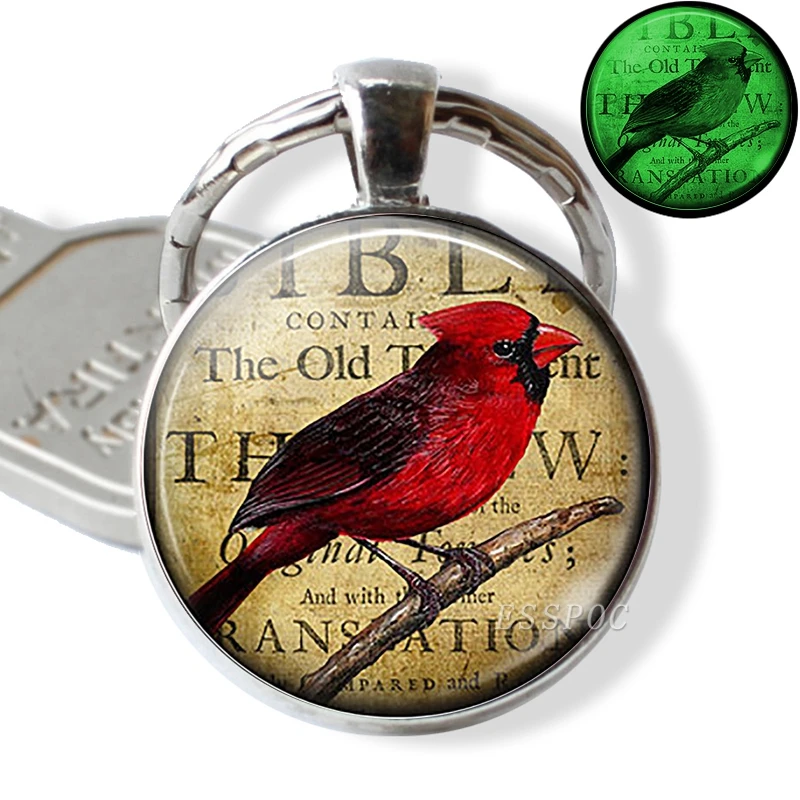 Glow In The Dark Cardinals Key Chain Key Rings Holder Luminous Bird Keychain Men Jewelry Gift
Glow In The Dark Cardinals Key Chain Key Rings Holder Luminous Bird Keychain Men Jewelry Gift