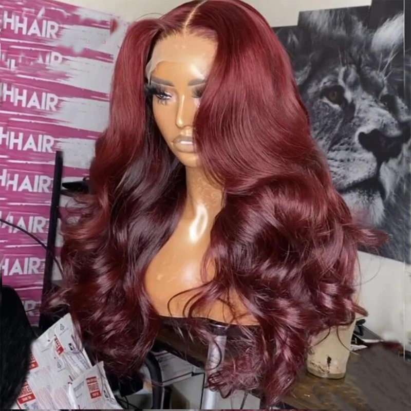 Remy Red Wine Long Body Wave Wig for Black Women with Baby Hair T-Part Human Hair Lace Front Wigs Burgundy Wig Heat Resistant
Remy Red Wine Long Body Wave Wig for Black Women with Baby Hair T-Part Human Hair Lace Front Wigs Burgundy Wig Heat Resistant