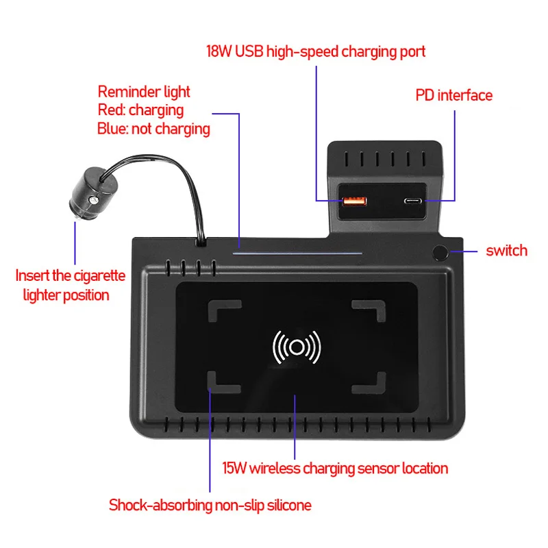 For Ford Explorer Car Accessories Wireless Charger 2020 2021 15W Cigarette Lighter Install Mobile Phone Fast Charging Board
For Ford Explorer Car Accessories Wireless Charger 2020 2021 15W Cigarette Lighter Install Mobile Phone Fast Charging Board