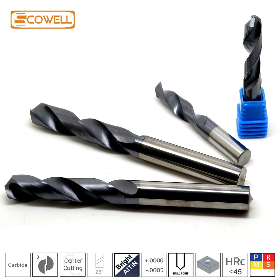 1PACK CNC Twist Drill Bits HRC45 Carbide Drilling Bits Tungsten Carbide For Metal Micro Grain Solid Center Drill Bits
1PACK CNC Twist Drill Bits HRC45 Carbide Drilling Bits Tungsten Carbide For Metal Micro Grain Solid Center Drill Bits