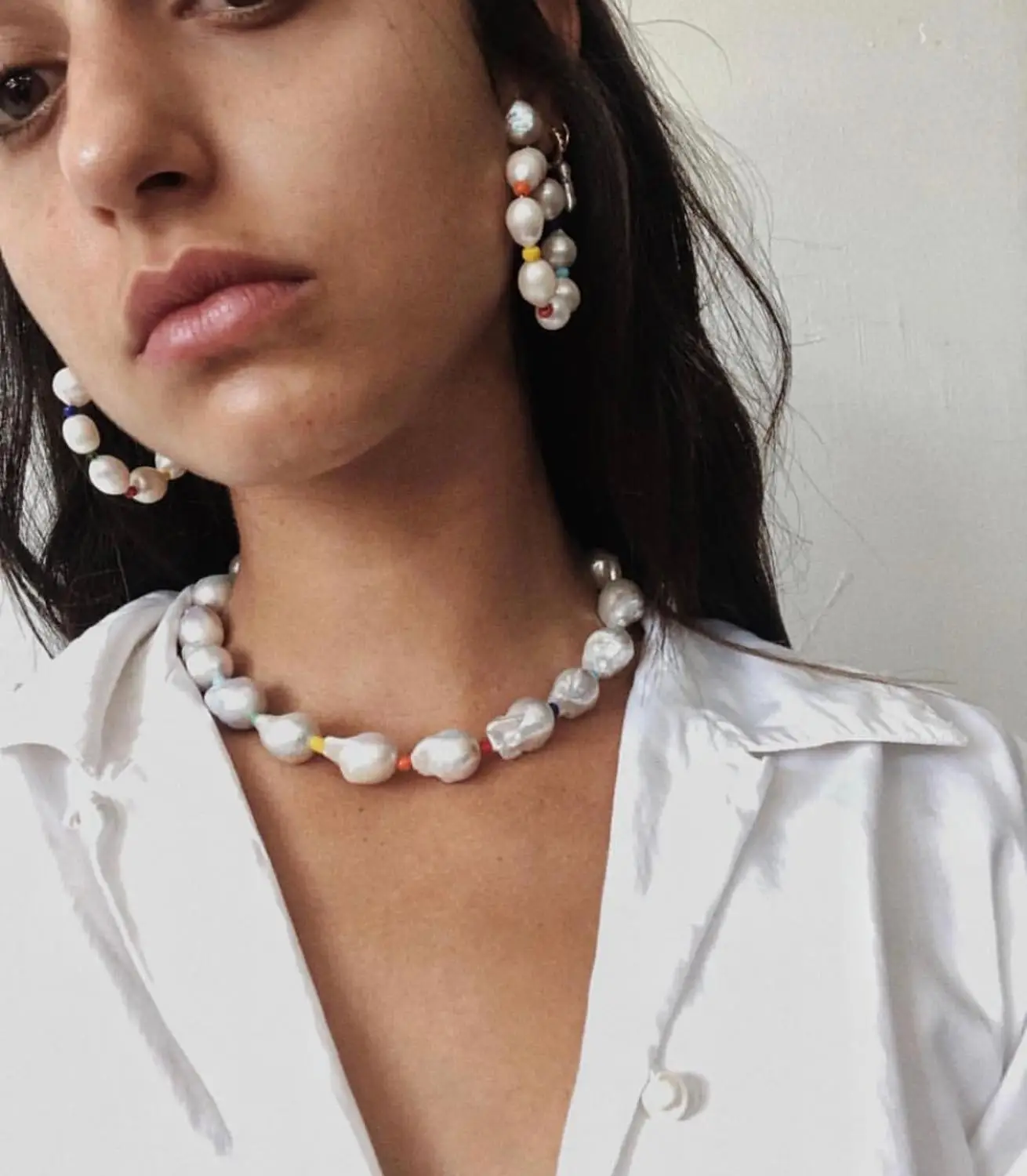 Amazing Real Baroque Pearl Choker Statement Necklace Designer T Show Runway Gown Wedding Jewelry Rare
Amazing Real Baroque Pearl Choker Statement Necklace Designer T Show Runway Gown Wedding Jewelry Rare