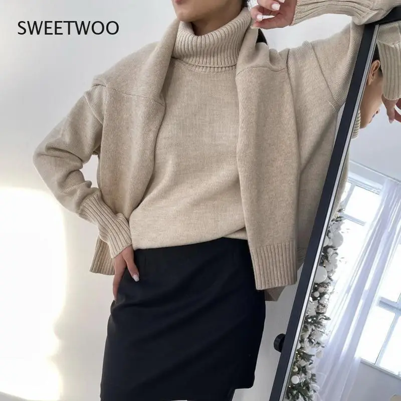 Neck Cashmere Winter Sweater Women 2021 Elegant Thick Warm Female Knitted Pullover Loose Basic Knitwear Jumper
Neck Cashmere Winter Sweater Women 2021 Elegant Thick Warm Female Knitted Pullover Loose Basic Knitwear Jumper