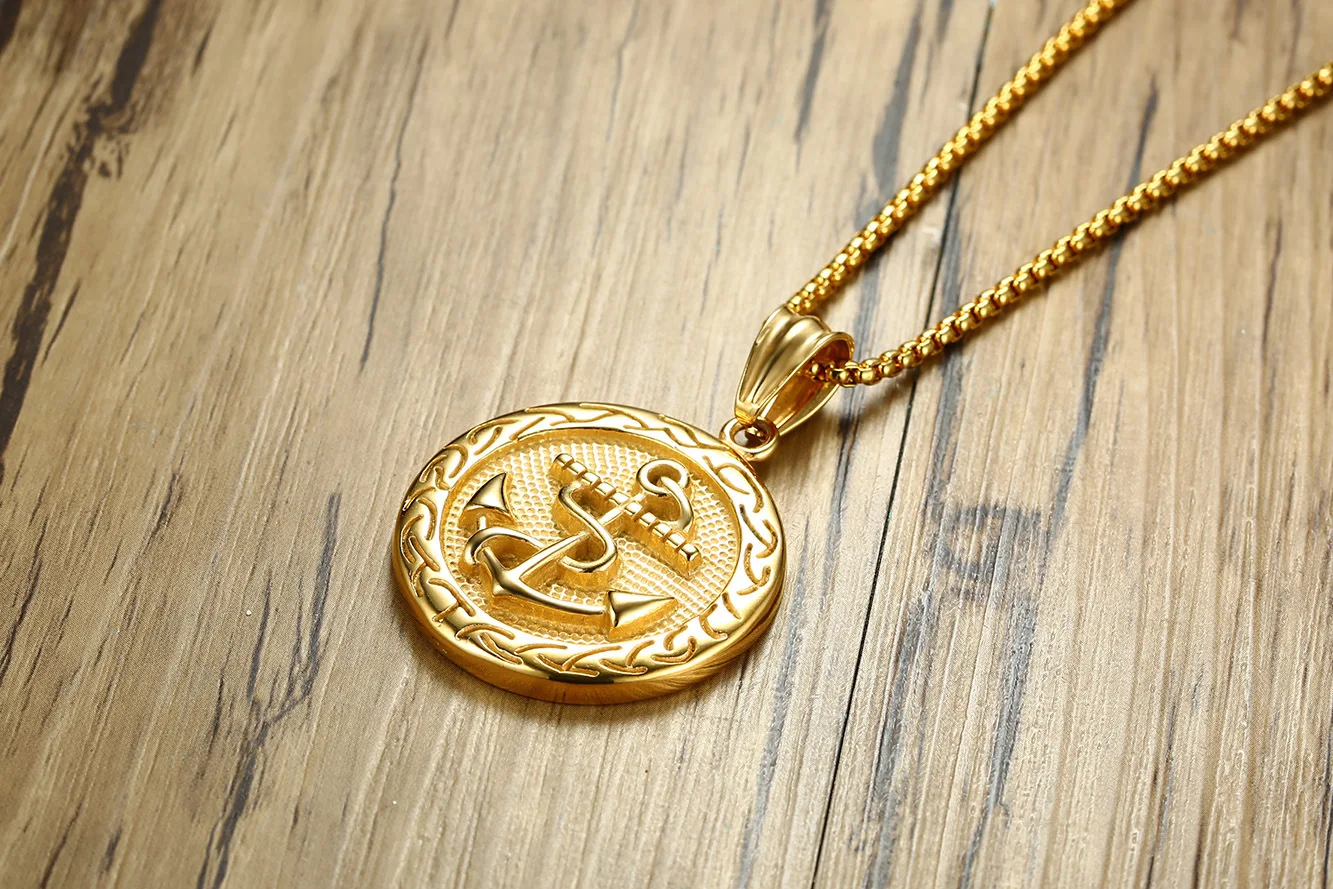 FNL VBB5 stainless steel necklace hot sell gold color top quality single women 47mm Golden Anchor gift women jewelry
FNL VBB5 stainless steel necklace hot sell gold color top quality single women 47mm Golden Anchor gift women jewelry