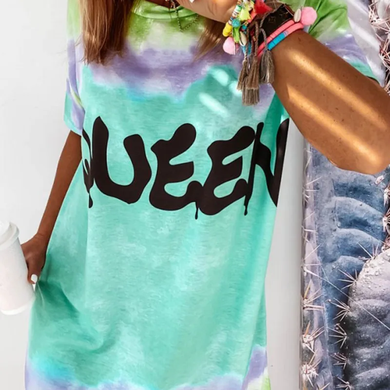 Women's Summer Dress Round Neck Gradient Letter Print Short Sleeve Dress Women's Dress Short Sleeve Dress
Women's Summer Dress Round Neck Gradient Letter Print Short Sleeve Dress Women's Dress Short Sleeve Dress