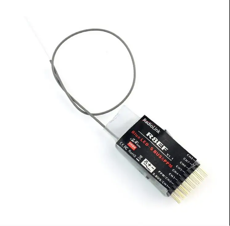 Radiolink R8EF 2.4G 8CH FHSS 8 Channels Receiver for T8FB Support S-BUS PPM PWM Signal Quadcopter Multicopter Airplane
Radiolink R8EF 2.4G 8CH FHSS 8 Channels Receiver for T8FB Support S-BUS PPM PWM Signal Quadcopter Multicopter Airplane