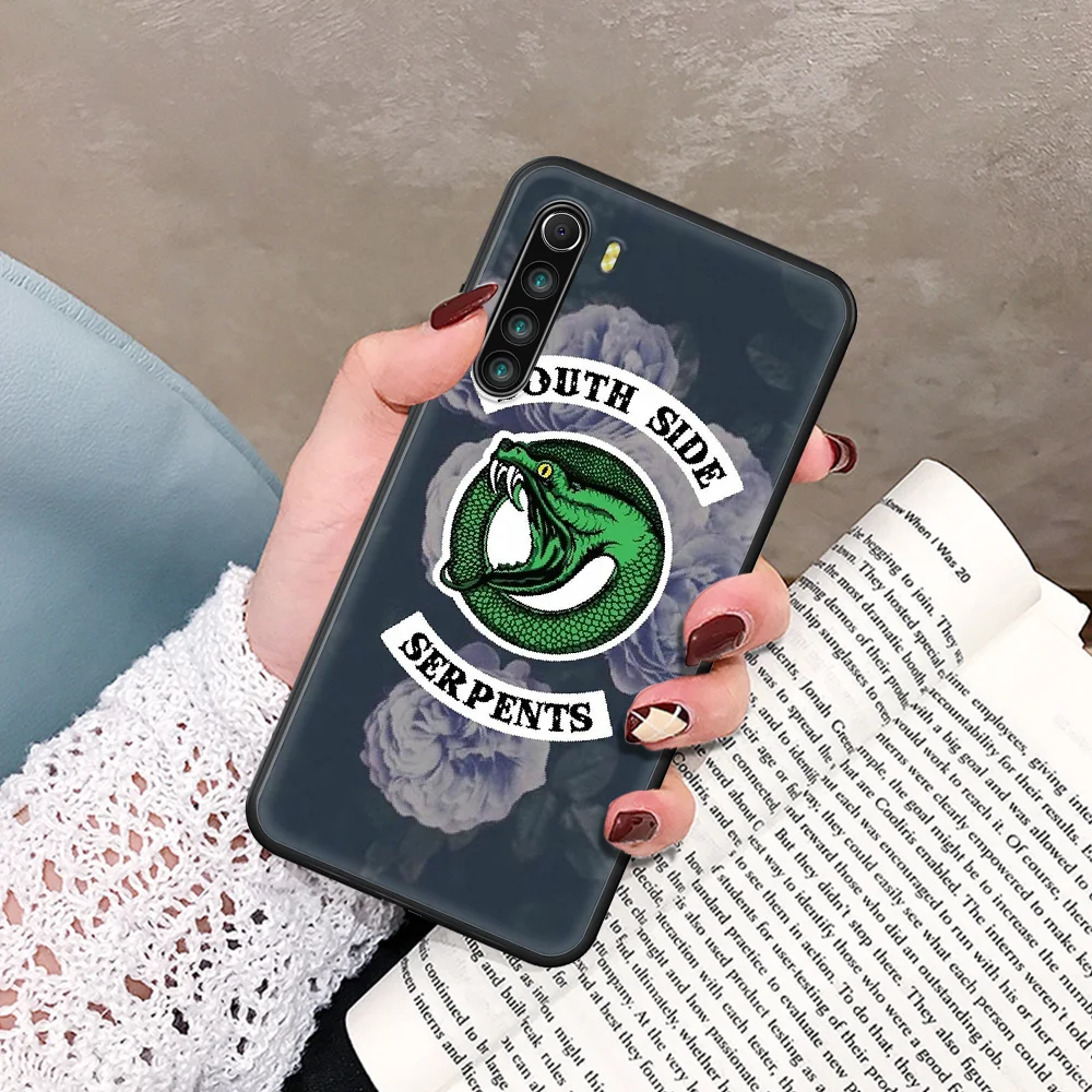 TV Riverdale Southside Serpents Phone Case For Xiaomi Redmi Note 7 8 8T 9 9S 4X 7 7A 9A K30 Pro Ultra black Bumper Luxury Etui
TV Riverdale Southside Serpents Phone Case For Xiaomi Redmi Note 7 8 8T 9 9S 4X 7 7A 9A K30 Pro Ultra black Bumper Luxury Etui