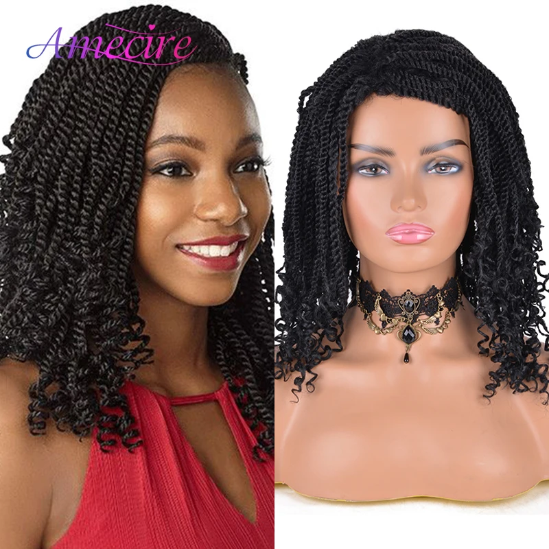 Short Synthetic Braided Wigs For Black Women Glueless Senegalese 2x Twist Braided Wigs With Curly Ends
Short Synthetic Braided Wigs For Black Women Glueless Senegalese 2x Twist Braided Wigs With Curly Ends