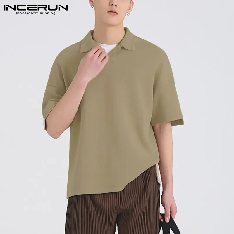 INCERUN Summer Solid Color Men Shirt Turn Down Collar Short Sleeve Casual Men Clothing Streetwear Loose Camisa Masculina S-5XL
INCERUN Summer Solid Color Men Shirt Turn Down Collar Short Sleeve Casual Men Clothing Streetwear Loose Camisa Masculina S-5XL