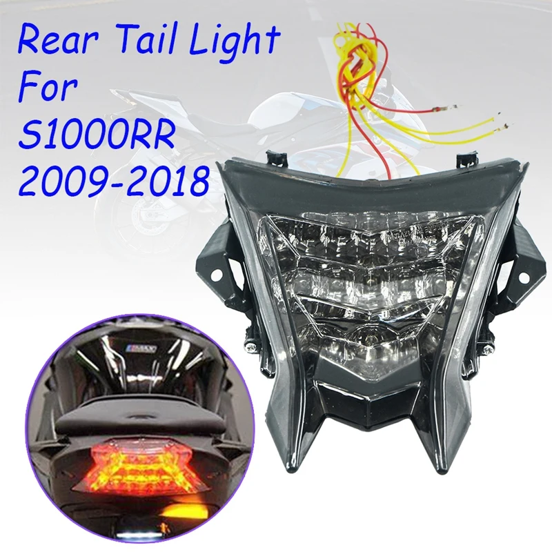 Motorcycle Sequential LED Tail Lights Brake Rear Turn Signals Integrated Light for -BMW S1000R RR HP4 2010-2016 Black
Motorcycle Sequential LED Tail Lights Brake Rear Turn Signals Integrated Light for -BMW S1000R RR HP4 2010-2016 Black