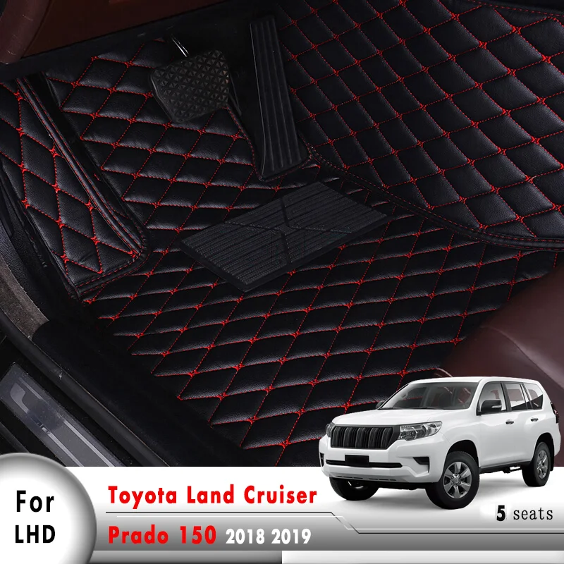 Автомобильные коврики для Toyota Land Cruiser Prado 150 2018 2019 5 мест на заказ ковры интерьерные
