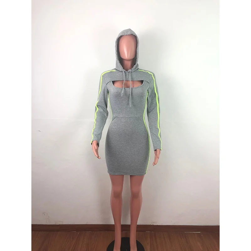 Fashion Women Two Piece Outfits Hooded Bandage Long Sleeve Crop Tops + Dress Hollow Out New Autumn Cloths For Women
Fashion Women Two Piece Outfits Hooded Bandage Long Sleeve Crop Tops + Dress Hollow Out New Autumn Cloths For Women