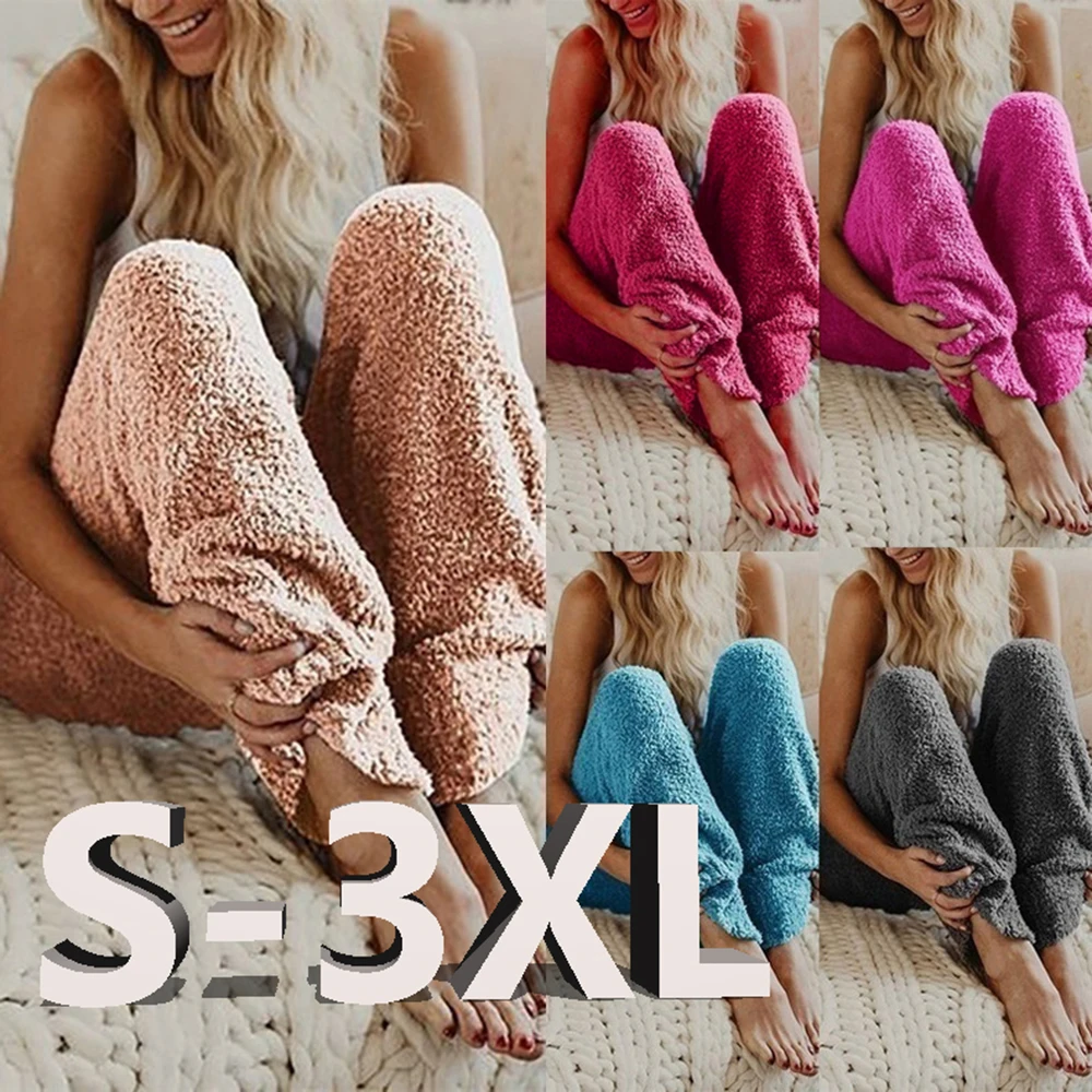 Women Plus Size Cozy Sleep Pants Winter Fleece sleepwear Long Pants European and American Solid Color Warm Home Style Nightwear
Women Plus Size Cozy Sleep Pants Winter Fleece sleepwear Long Pants European and American Solid Color Warm Home Style Nightwear