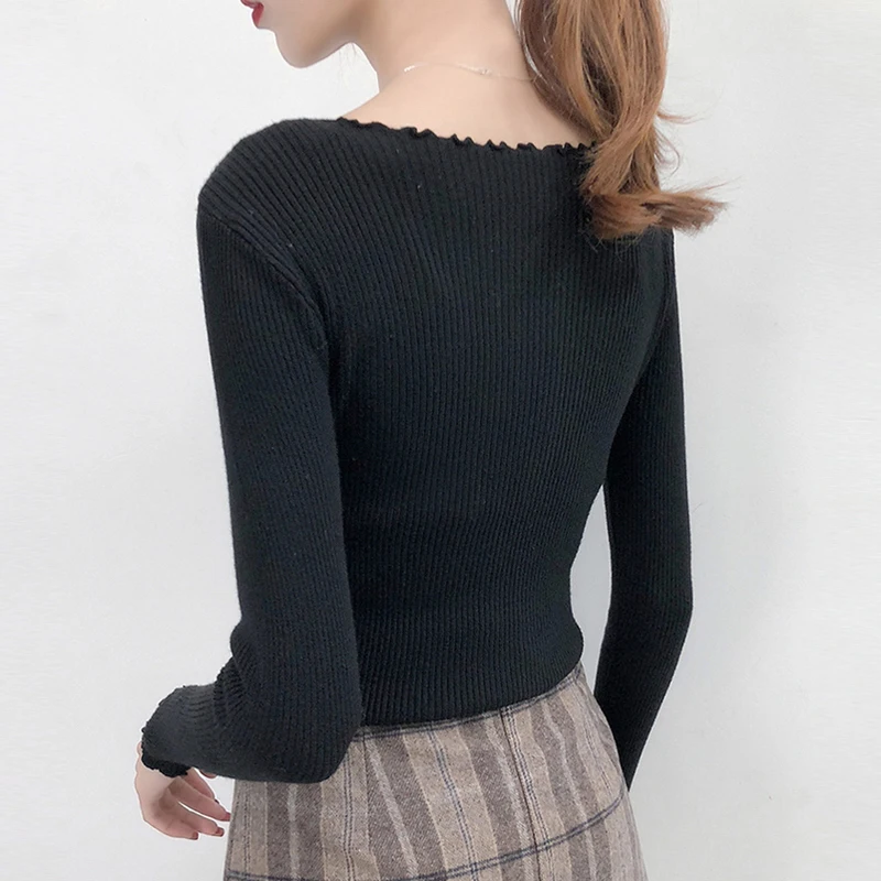 Autumn/winter new style fungus side pullover fashion drawstring slim slimming cropped top women
Autumn/winter new style fungus side pullover fashion drawstring slim slimming cropped top women