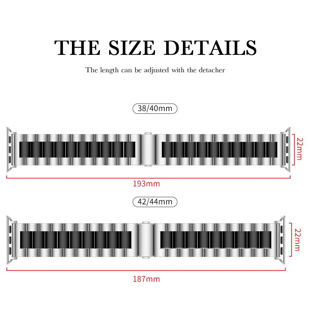 Stainless Steel Watchband Strap For Apple Watch Band Series 6 SE 5 4 44mm 40mm For iWatch 5/4/3/21 42mm 38mm Metal Belt Bracelet
Stainless Steel Watchband Strap For Apple Watch Band Series 6 SE 5 4 44mm 40mm For iWatch 5/4/3/21 42mm 38mm Metal Belt Bracelet