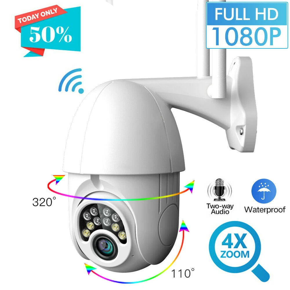 1080P HD IP Camera Wireless WiFi Outdoor IR Night Vision Camera Smart Motion Tracking App Alarm Camera App V380 5M Cable
1080P HD IP Camera Wireless WiFi Outdoor IR Night Vision Camera Smart Motion Tracking App Alarm Camera App V380 5M Cable