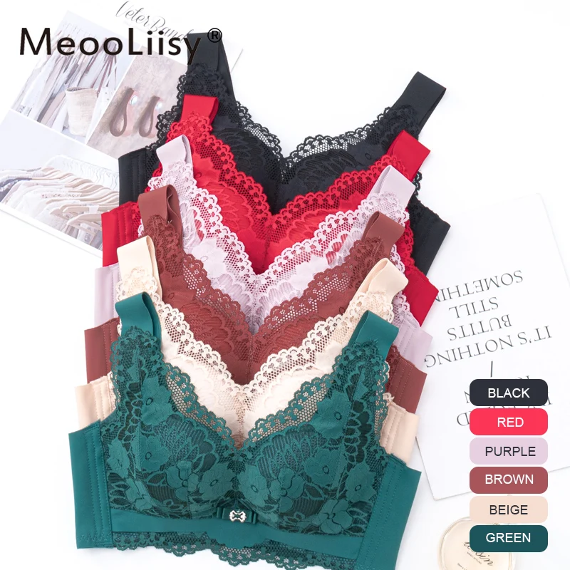MeooLiisy Sexy Lace Bras for Women Push Up Underwire Underwear Plus Size B C Cup Lingerie Feminina
MeooLiisy Sexy Lace Bras for Women Push Up Underwire Underwear Plus Size B C Cup Lingerie Feminina