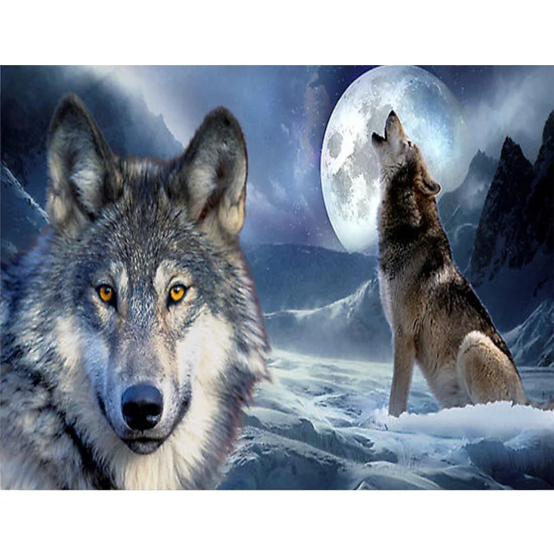 LUOVIZEM DIY 5D Diamond Painting Wolf Moon Scenery Full Square/Round Drill Mosaic Embroidery Cross Stitch Home Decor Picture
LUOVIZEM DIY 5D Diamond Painting Wolf Moon Scenery Full Square/Round Drill Mosaic Embroidery Cross Stitch Home Decor Picture