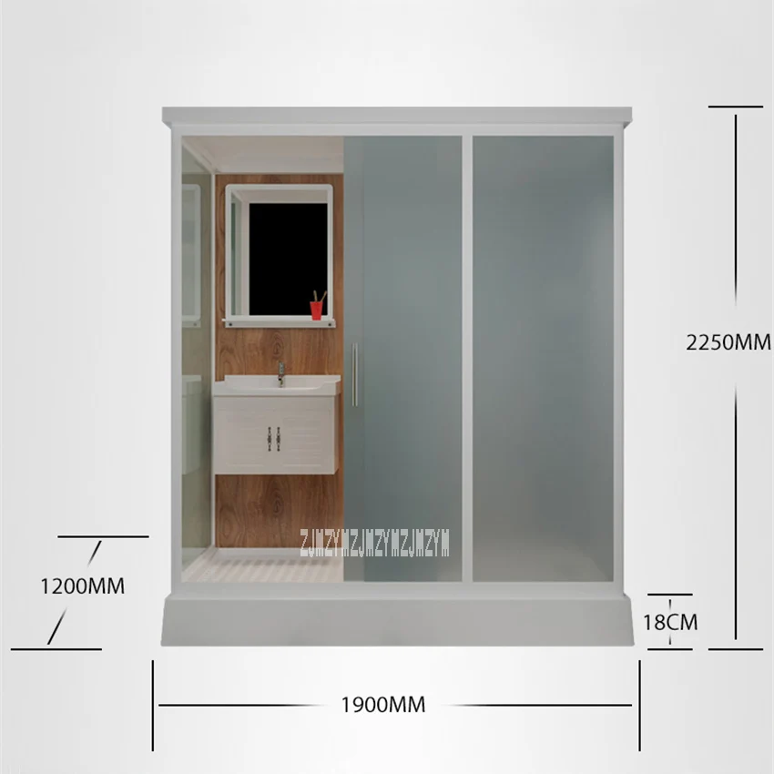 809F Shower Enclosures Bathroom Dry And Wet Separation Integrated Shower Room Tempered Glass Shower Cabins With Toilet 220V 10W
809F Shower Enclosures Bathroom Dry And Wet Separation Integrated Shower Room Tempered Glass Shower Cabins With Toilet 220V 10W