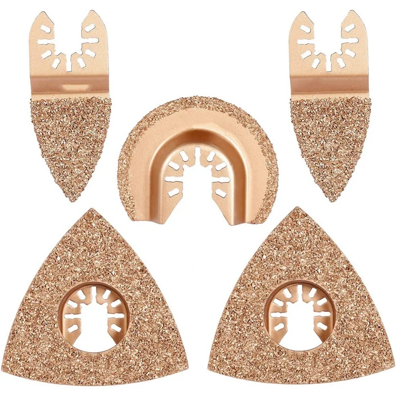 5Pcs Mixed Universal Carbide Oscillating Tool Blades Set, Quick Release Oscillating Saw Blades Accessories Kit
5Pcs Mixed Universal Carbide Oscillating Tool Blades Set, Quick Release Oscillating Saw Blades Accessories Kit