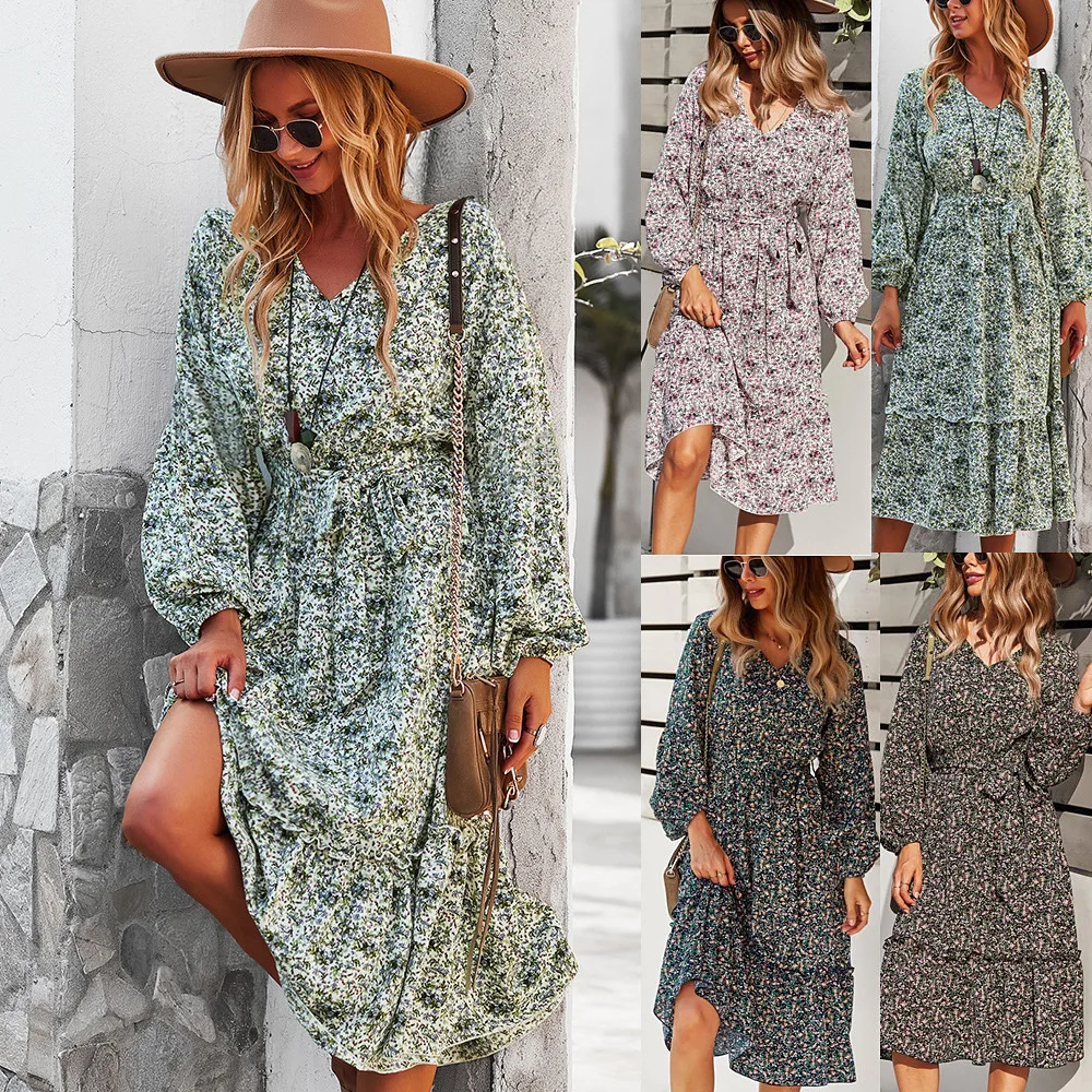 Autumn Winter Long Bandage Print Dress For Women 2021 New Casual V Neck Full Sleeve Maxi Dresses Ladies Spring Vestido De Mujer
Autumn Winter Long Bandage Print Dress For Women 2021 New Casual V Neck Full Sleeve Maxi Dresses Ladies Spring Vestido De Mujer