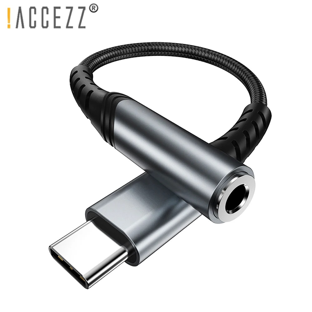 ! Переходник ACCEZZ DAC Type C на 3 5 мм Aux USB папа разъем для наушников мама аудио кабель