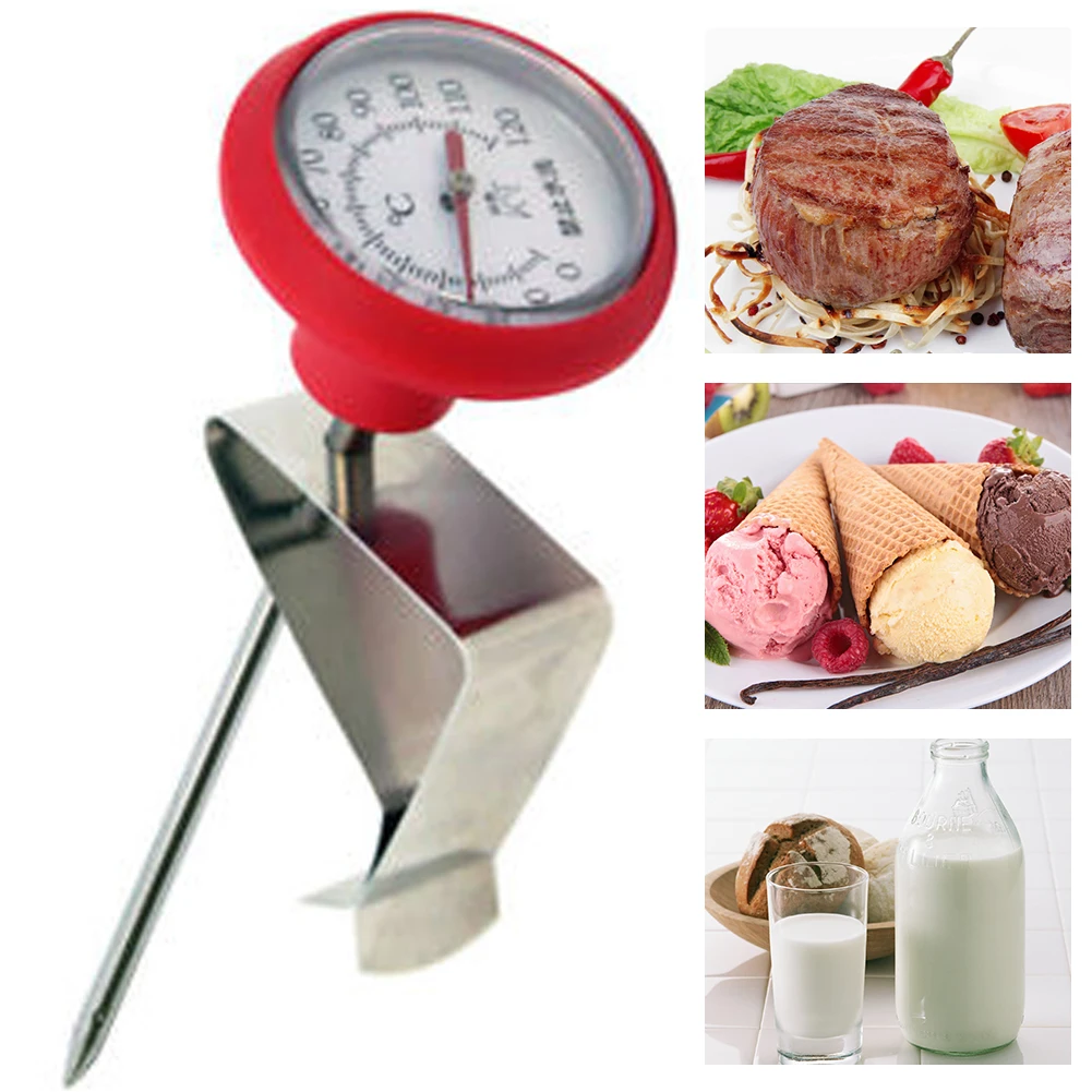 High Precision BBQ Professional Food With Clips Stainless Steel Coffee Thermometer Milk
High Precision BBQ Professional Food With Clips Stainless Steel Coffee Thermometer Milk