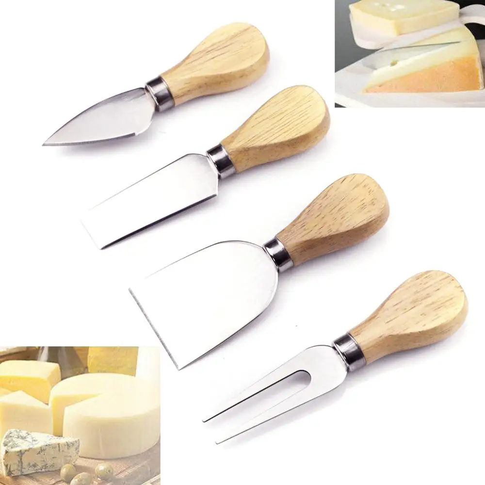 4pcs/set wood Handle sets Bard Set Oa k bamboo Cheese Shovel Cutter Knife slicer Kit Kitchen Pizza cutter Useful Cooking Tools
4pcs/set wood Handle sets Bard Set Oa k bamboo Cheese Shovel Cutter Knife slicer Kit Kitchen Pizza cutter Useful Cooking Tools