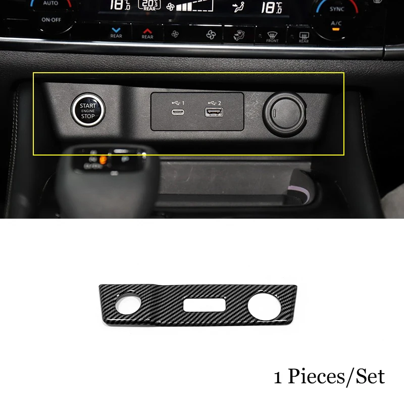 For Nissan Rogue X-Trail T33 2021 2022 ABS Carbon fiber Car Cigarettes Lighter Panel Frame Trim Cover USB Cover Sticker Styling
For Nissan Rogue X-Trail T33 2021 2022 ABS Carbon fiber Car Cigarettes Lighter Panel Frame Trim Cover USB Cover Sticker Styling
