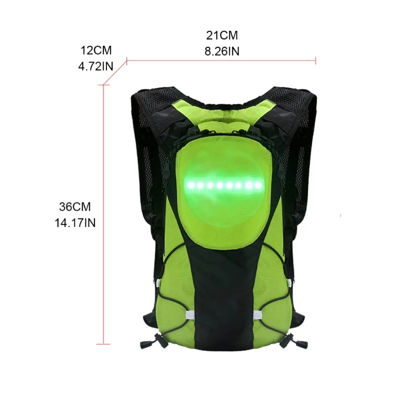 Remote Control Lightweight LED Signal Light Backpack Reflective Turn Signal Outdoor Sport Safety Bag for Cycling Running Walking
Remote Control Lightweight LED Signal Light Backpack Reflective Turn Signal Outdoor Sport Safety Bag for Cycling Running Walking