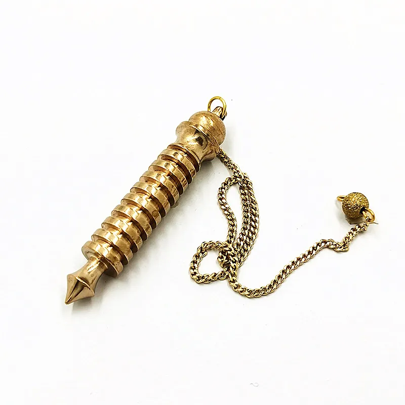 Metal Pendulum Pendulos Divination Pendulums for Dowsing Spiral Cone Antique Gold Silver Color Pyramid Pendule Reiki
Metal Pendulum Pendulos Divination Pendulums for Dowsing Spiral Cone Antique Gold Silver Color Pyramid Pendule Reiki