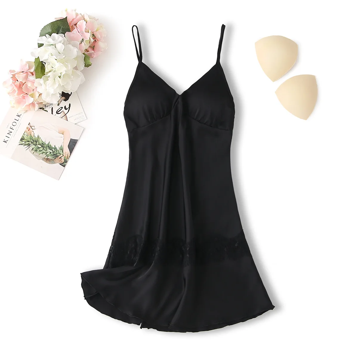 Summer New Women Chemise Nightwear Sexy Mini Nightgown Satin Lace Nightdress Ruffle Spaghetti Sling Hollow Out Home Clothing
Summer New Women Chemise Nightwear Sexy Mini Nightgown Satin Lace Nightdress Ruffle Spaghetti Sling Hollow Out Home Clothing