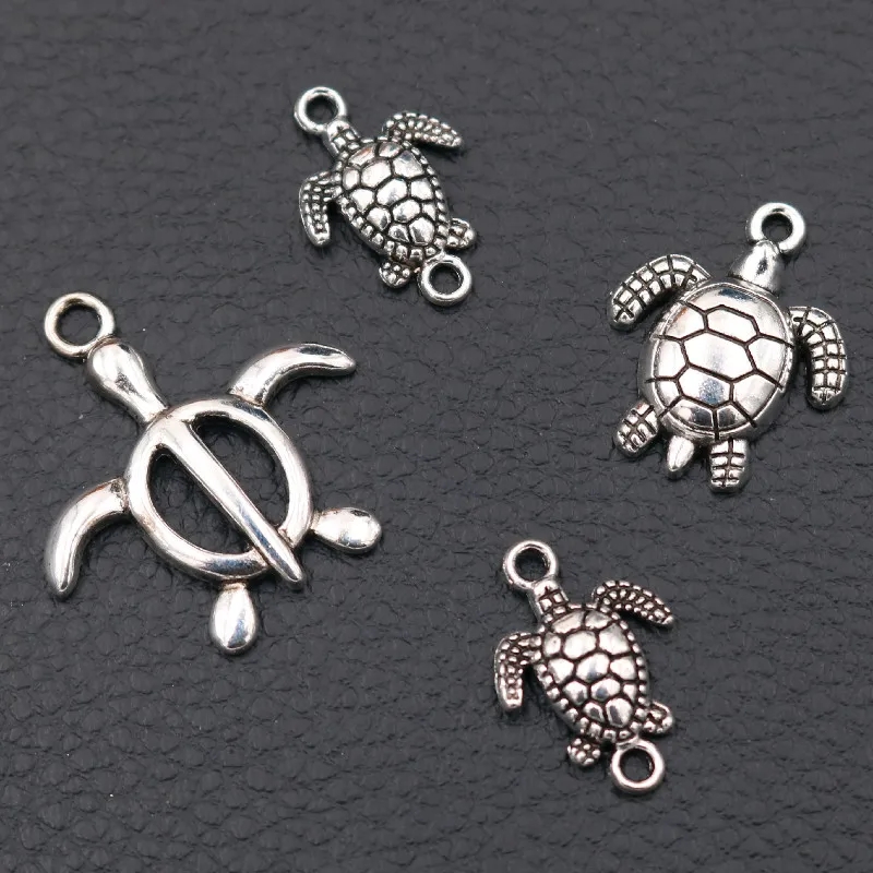 9pcs Ocean Charm Cute Turtle Metal Pendants Earring Necklace DIY Jewelry Handicraft Accessories Findings A2201
9pcs Ocean Charm Cute Turtle Metal Pendants Earring Necklace DIY Jewelry Handicraft Accessories Findings A2201