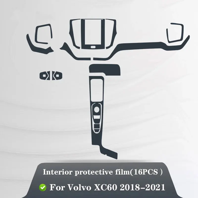 For Volvo XC60 2018-2021 Car Interior Center console Transparent TPU Protective film Anti-scratch Repair film Accessories Refit
For Volvo XC60 2018-2021 Car Interior Center console Transparent TPU Protective film Anti-scratch Repair film Accessories Refit