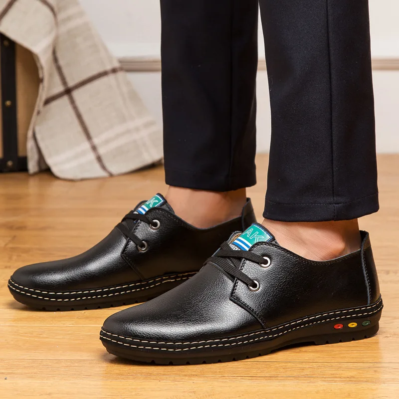 2021 Man Fashion Leather Shoes Man Casual Shoes Business Office Wedding Lace Up Loafers Tide Shoe Black Brown Dropshipping 
2021 Man Fashion Leather Shoes Man Casual Shoes Business Office Wedding Lace Up Loafers Tide Shoe Black Brown Dropshipping