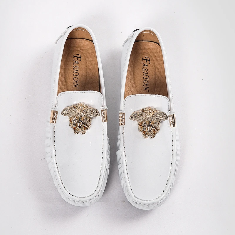 Men's casual leather shoes cowhide work party dress shoes loafers casual flat bottom leather Metal decoration
Men's casual leather shoes cowhide work party dress shoes loafers casual flat bottom leather Metal decoration