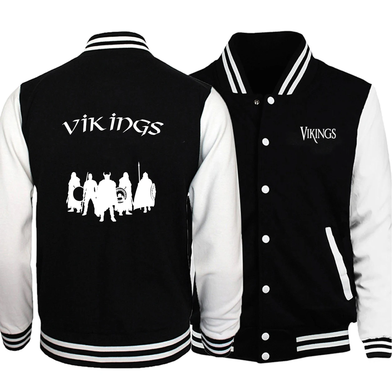 TV Show vikings odin White Printing Men Baseball uniform Casual Hip Hop Clothes Autumn Fleece Sportswears Loose s-xxxxxl Coats
TV Show vikings odin White Printing Men Baseball uniform Casual Hip Hop Clothes Autumn Fleece Sportswears Loose s-xxxxxl Coats