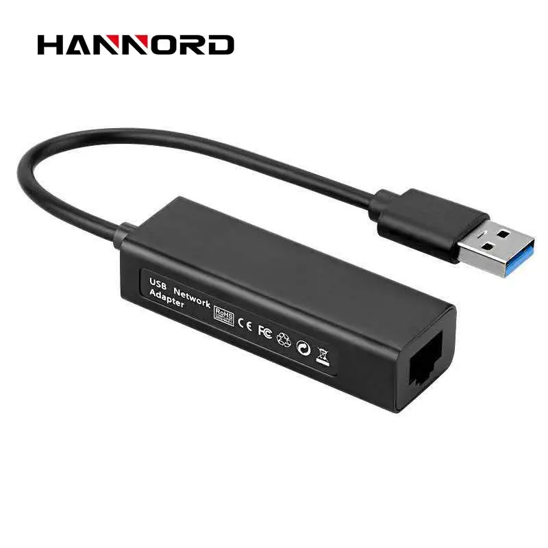 Hannord USB Ethernet Adapter Aluminum Alloy USB 3.0 to 1000 Gigabit Ethernet LAN Network Adapter for MacBook Notebook PC Black
Hannord USB Ethernet Adapter Aluminum Alloy USB 3.0 to 1000 Gigabit Ethernet LAN Network Adapter for MacBook Notebook PC Black