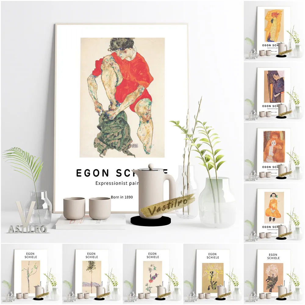 Egon Schiele Modern Art Exhibition Museum Canvas Painting Flowers Plants Prints Art Retro Poster Figure Wall Picture Home Decor
Egon Schiele Modern Art Exhibition Museum Canvas Painting Flowers Plants Prints Art Retro Poster Figure Wall Picture Home Decor