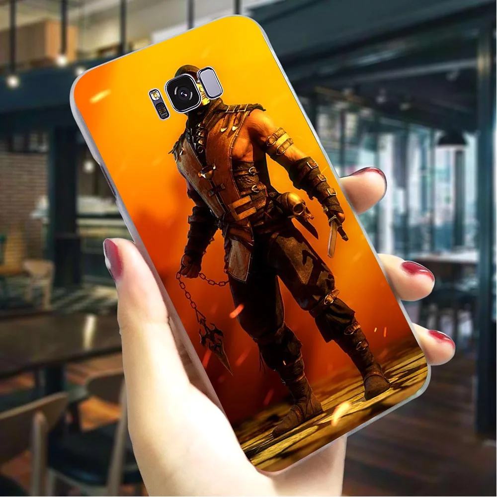 Жесткий чехол для телефона с изображением скорпиона в Mortal Kombat Galaxy A10 A3/A5 A6 A8 Plus/A7 A9