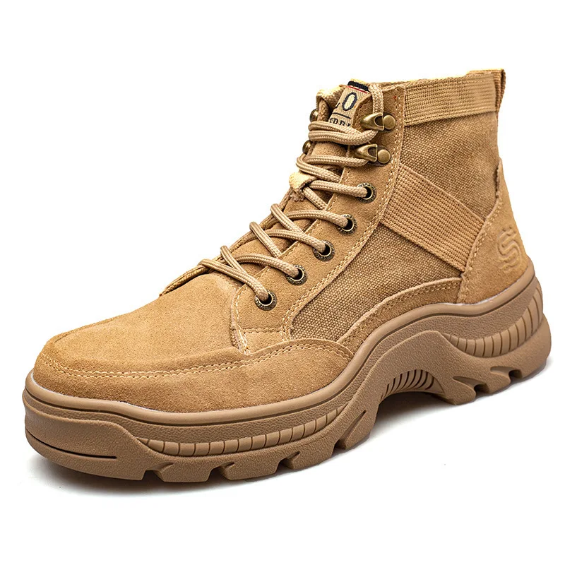 Labor insurance shoes men's anti-smash and anti-puncture high-top breathable safety shoes cowhide work shoes 36-46
Labor insurance shoes men's anti-smash and anti-puncture high-top breathable safety shoes cowhide work shoes 36-46