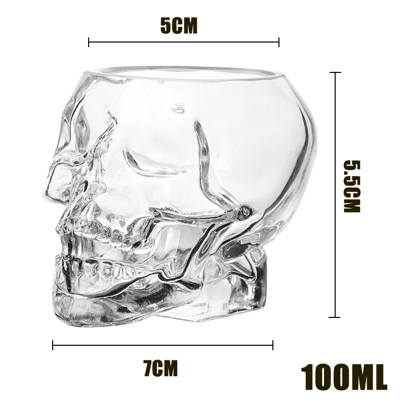 100ml Mini Transparent Bones Armor Warrior 3D Skull Designed Gothic Head Shot Glass Bar Cup for Vodka Whiskey Cocktail Barware
100ml Mini Transparent Bones Armor Warrior 3D Skull Designed Gothic Head Shot Glass Bar Cup for Vodka Whiskey Cocktail Barware