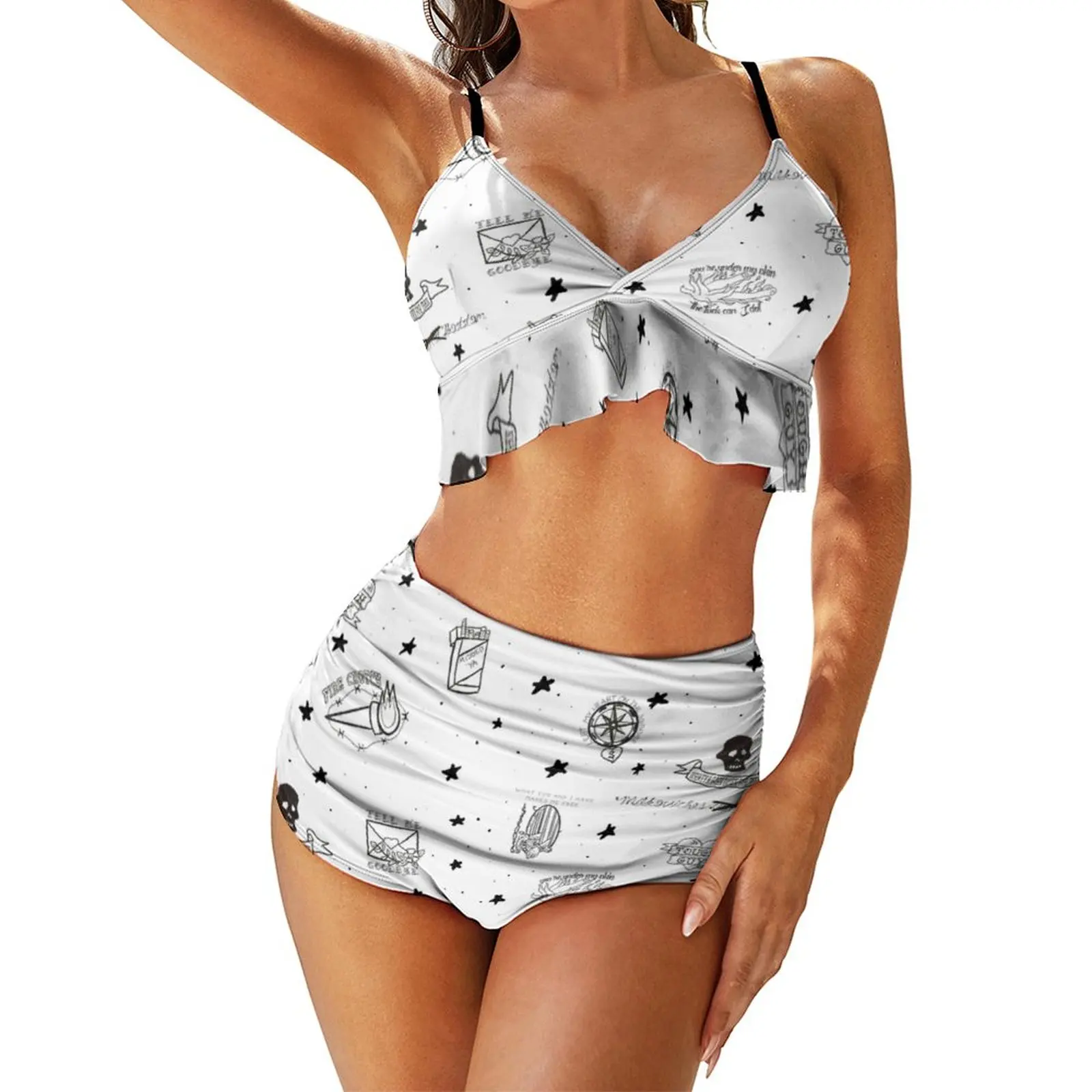 Shameless Bikini Swimsuit Sleeveless High Quality Stylish Swimwear Festival Two Piece Women Bathing Suit
Shameless Bikini Swimsuit Sleeveless High Quality Stylish Swimwear Festival Two Piece Women Bathing Suit
